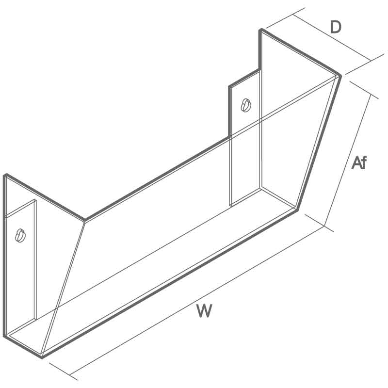 Clasificador para pared