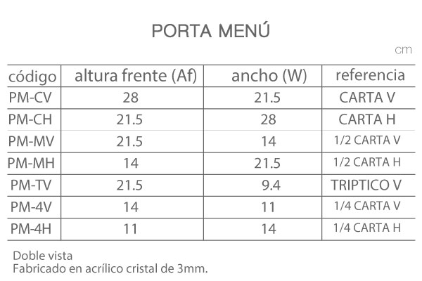 Porta Menu