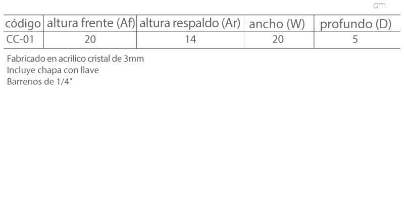 medidas Tómbola