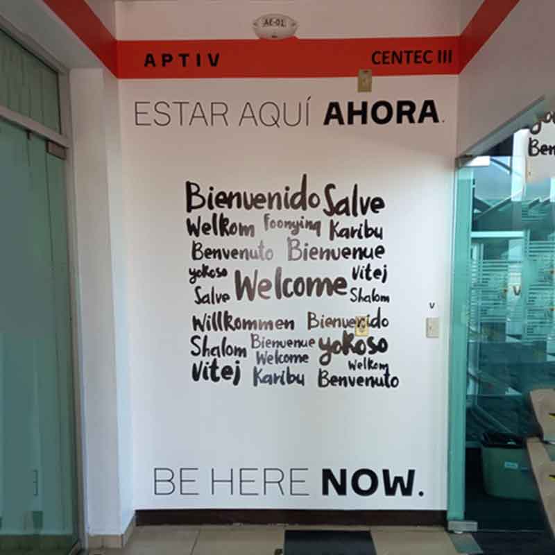 Rotulado en muro