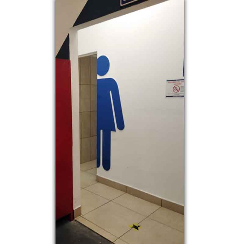 Rotulado en muros interiores