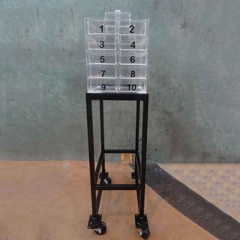 Gabinete para etiquetas con estructura metálica