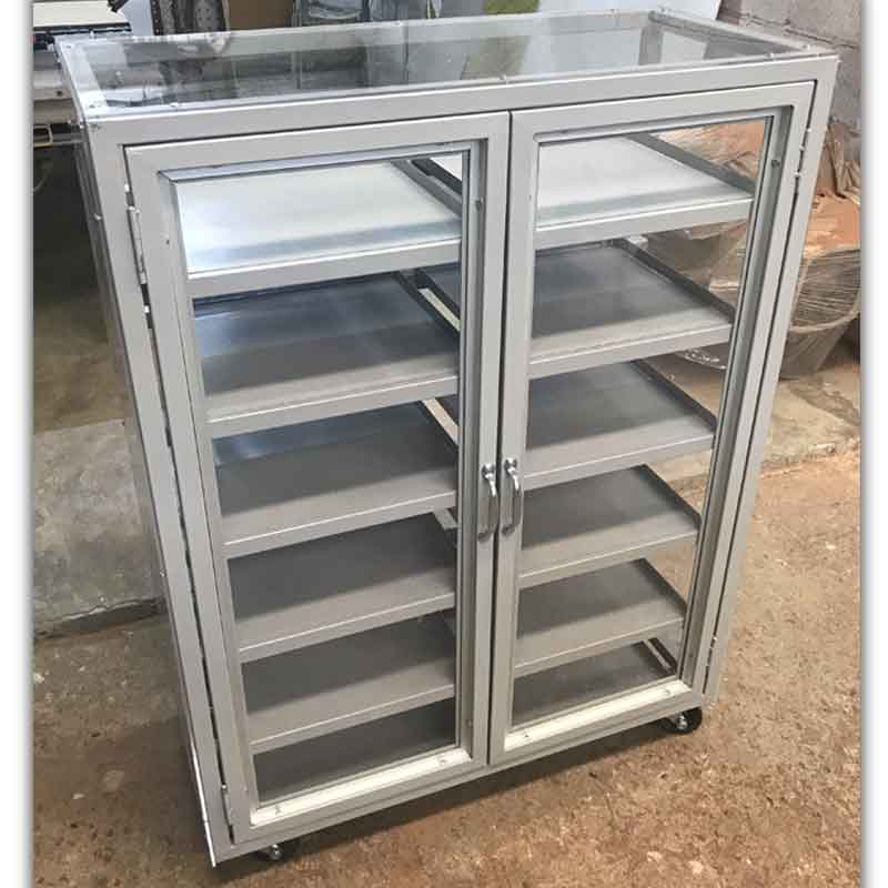 Rack portátil con puerta